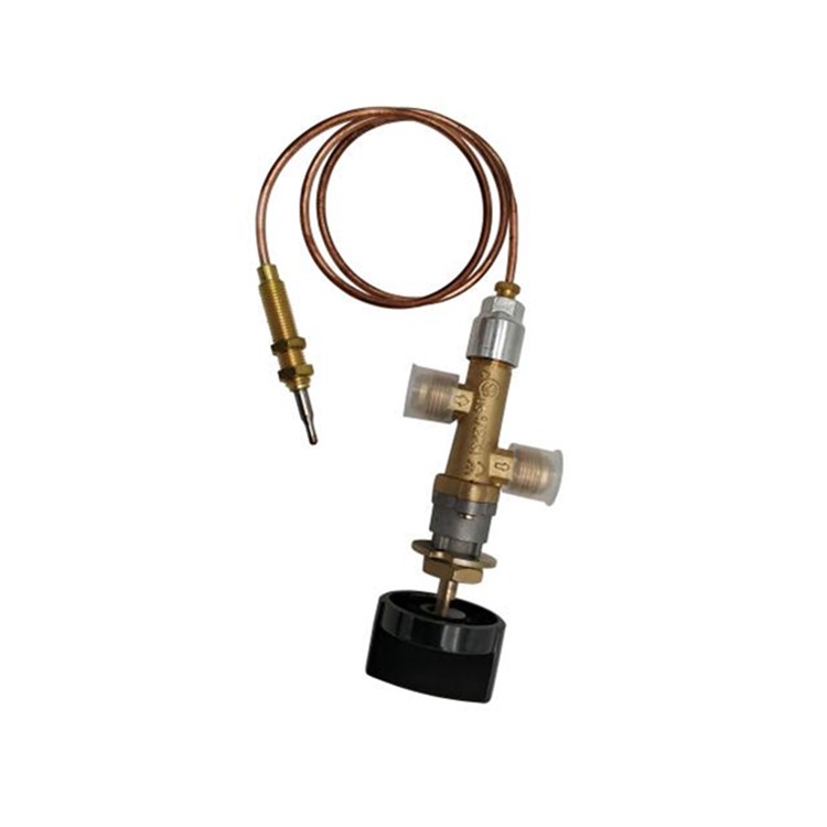 Propano LPG Gas Fire Pit Control Válvula de seguridad Falla de la llama Dispositivo Válvula de calentador de gas con termopar y perilla