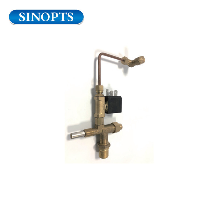 Válvula de seguridad de gas GLP de alta presión con interruptor solenoide