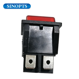 Interruptor de balancín encendido con luz LED roja 4PIN 2Position