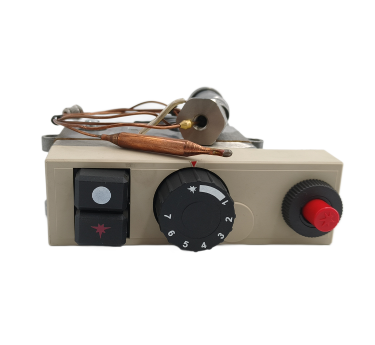 SINOPTS Válvula de control termostática para horno de gas de 30 a 90 grados Celsius con encendedor