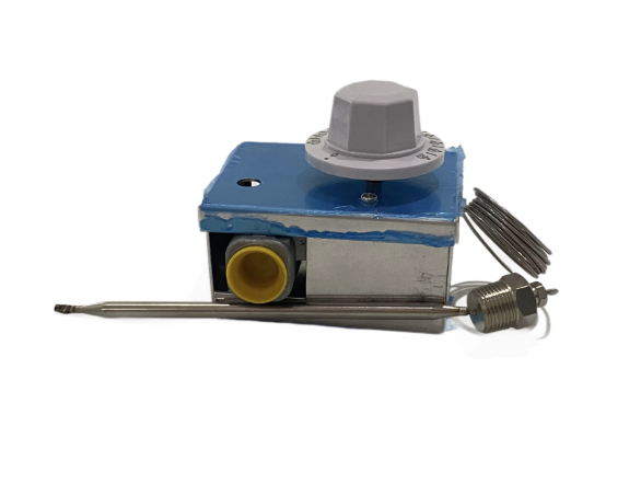 Calentador de gas y válvula termostática controlada por gas para freidora de gas con carcasa exterior