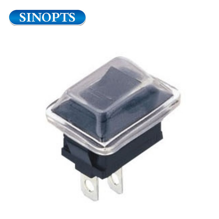 Interruptor basculante con tapa transparente