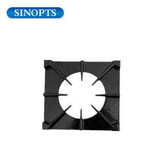 Soporte de sartén de hierro fundido esmaltado para cocina de gas