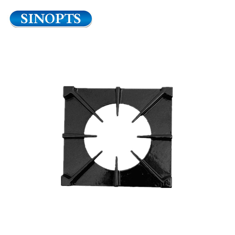 Soporte de sartén de hierro fundido esmaltado para cocina de gas