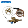 Termopar de la válvula de gas con kit de perillas