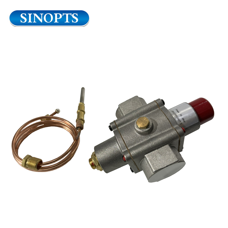 Válvula de seguridad de gas con dispositivo de protección de salida de termopoupleflame