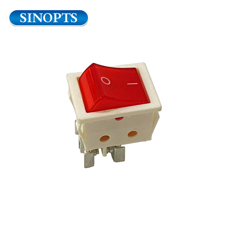 16V 250AC 4 pin Interruptor de tipo de barco LED