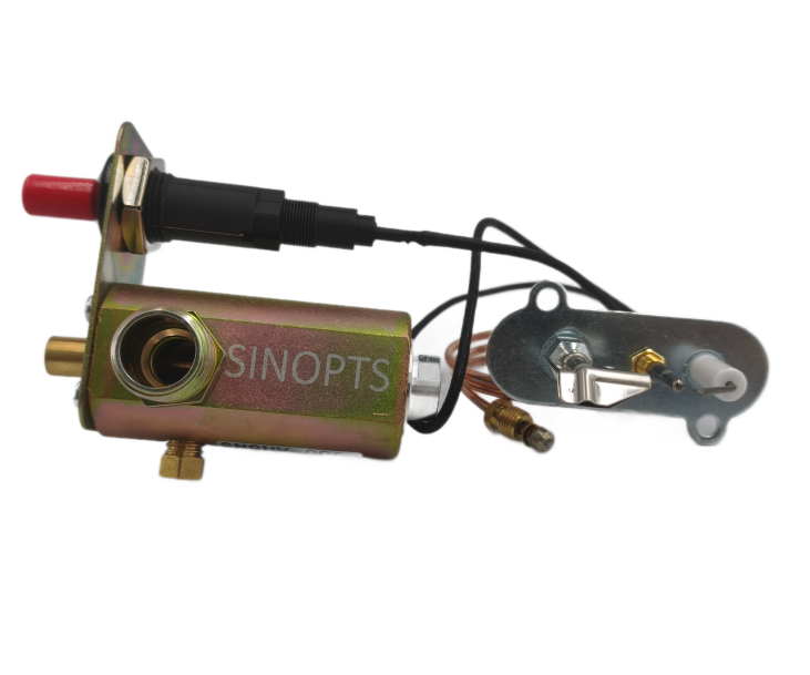 Válvula de control del sistema del quemador de repuestos del calentador de gas, con quemador piloto de encendedor piezoeléctrico