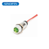 Luz indicadora de metal LED inversor de 12V 8MM