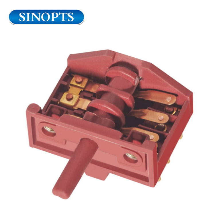 Interruptor selector de engranajes de horno de alta potencia de 16 A de múltiples posiciones