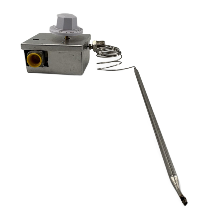 Calentador de gas y válvula termostática controlada por gas para freidora de gas con carcasa exterior