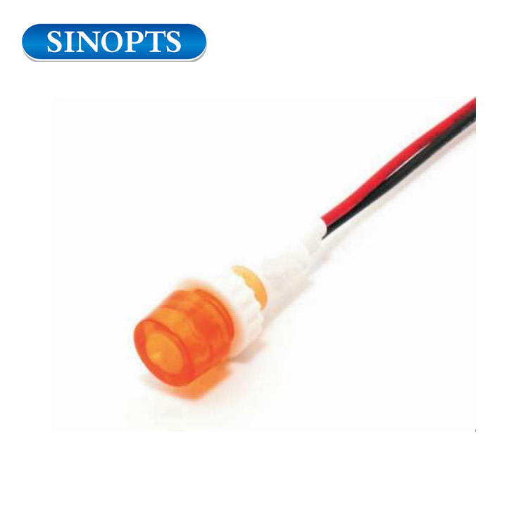 Luz indicadora de plástico de bombilla de neón de 10 mm