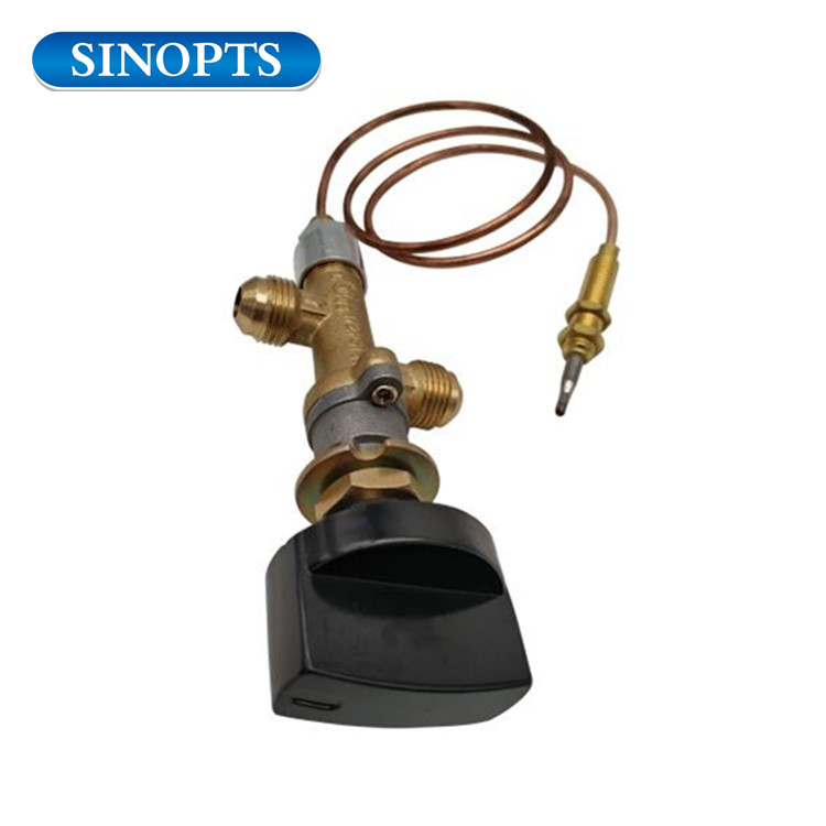 Propano LPG Gas Fire Pit Control Válvula de seguridad Falla de la llama Dispositivo Válvula de calentador de gas con termopar y perilla
