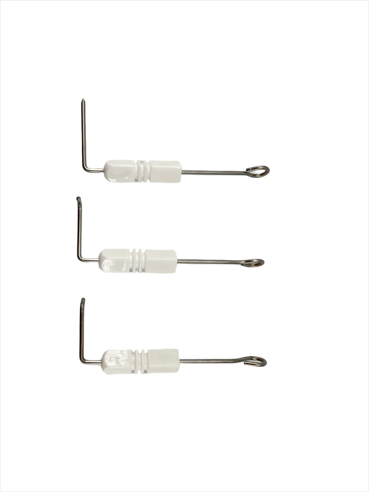 Accesorios de aguja de electrodo de estufa de gas de gas aislamiento cerámico acero inoxidable, resistente al calor y duradero, compatible con la mayoría de las marcas