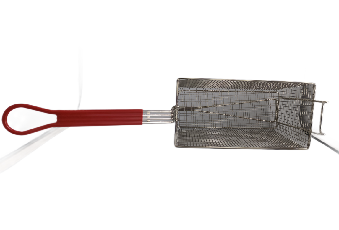 SINOPTS Cesta rectangular para freír de cocina comercial, cesta para freír francesa, cesta para aperitivos, cesta para freír