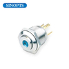 Interruptor de botón de acero inoxidable de acero inoxidable de 16 mm 120V