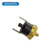 Mini elemento de calentamiento termostático Temperatura bimetal interruptor térmico