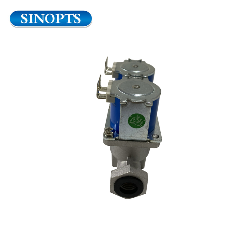 Gas de 24 VDC Gas o gas natural Válvula de control del interruptor de solenoide electromagnético de doble polo