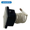 SINOPTS 0-120C Medidor de termómetro de agua cuadrada 