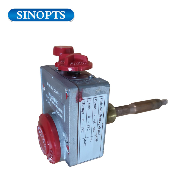 30-75 ℃ SINOPTS Termostato Válvula de control de gas natural del calentador de agua 