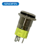 16 mm 12V 5A Switches de botón de empuje de automóvil personalizado