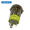16 mm 12V 5A Switches de botón de empuje de automóvil personalizado