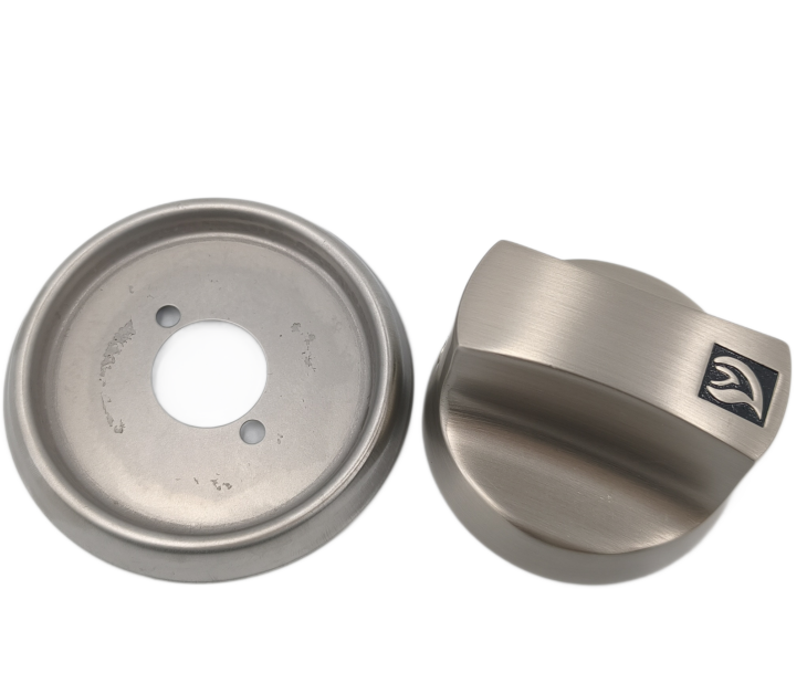 Pomo metálico para estufa de gas con base SINOPTS de 57 mm de diámetro