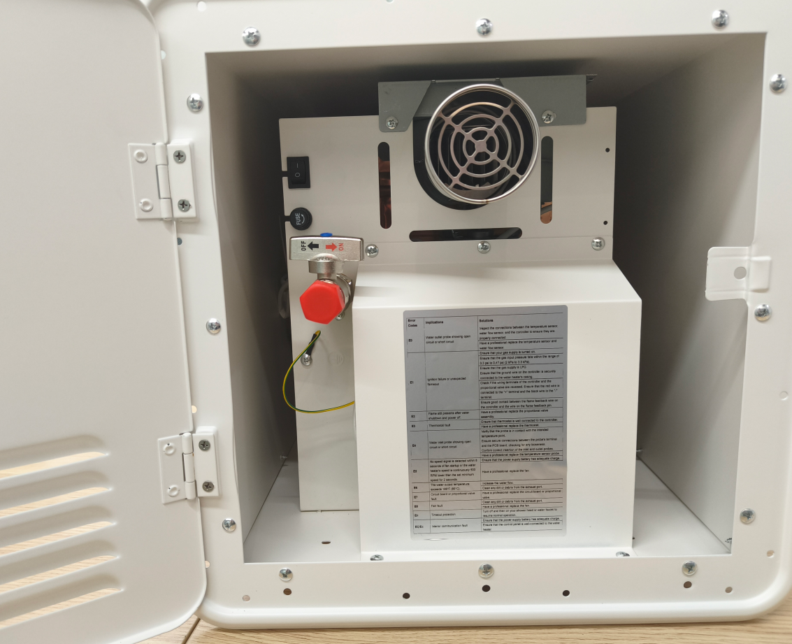 Calentador de agua para vehículos recreativos, calentador de agua instantáneo vertical de temperatura constante, calentador de agua portátil de gas licuado de petróleo