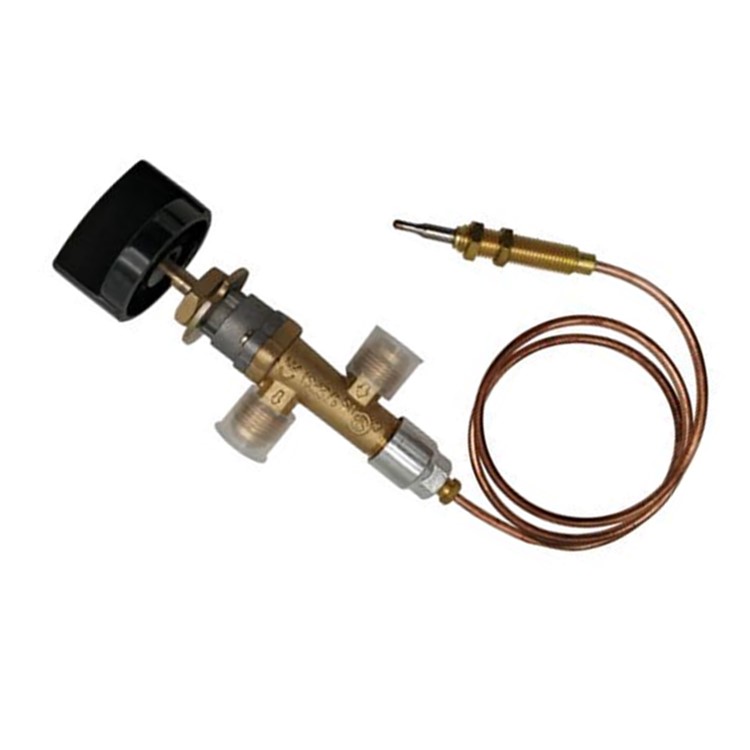 Propano LPG Gas Fire Pit Control Válvula de seguridad Falla de la llama Dispositivo Válvula de calentador de gas con termopar y perilla