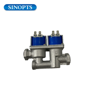 Gas de 24 VDC Gas o gas natural Válvula de control de interruptor de solenoide electromagnético de doble polo