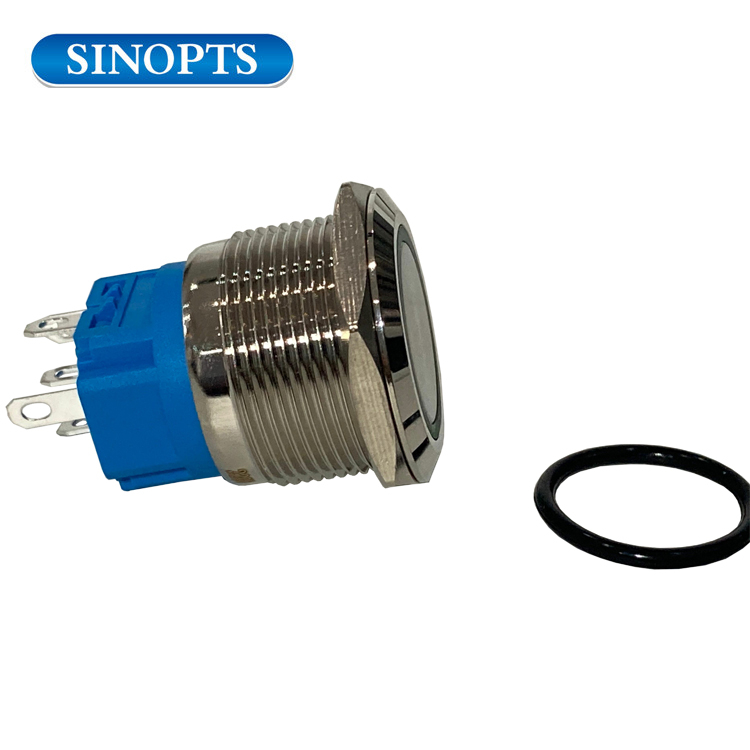  Interruptor de botón de metal de acero de acero inoxidable IP67 PUSH BOTÓN INTERRUPTOR DE LA LUZ