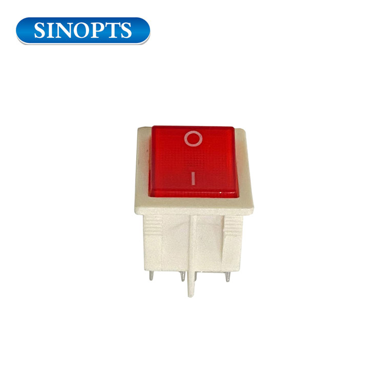 16V 250AC 4 pin Interruptor de tipo de barco LED