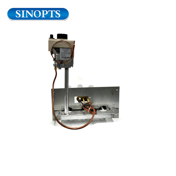 Válvula de control de gas de 40-90 grados Dispositivo de sistema de quemador de 3 tubos de gas