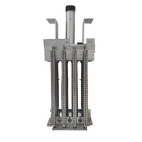 La caldera de gas comercial de los accesorios de la estufa de gas de SINOPTS parte la hornilla del acero inoxidable de cuatro filas