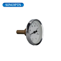 Indicador de diario de temperatura de aluminio horizontal de 63 mm de aluminio