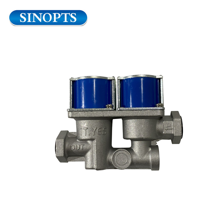 Gas de 24 VDC Gas o gas natural Válvula de control del interruptor de solenoide electromagnético de doble polo