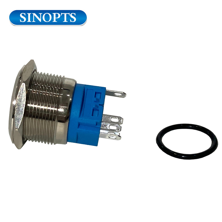  Interruptor de botón de metal de acero de acero inoxidable IP67 PUSH BOTÓN INTERRUPTOR DE LA LUZ