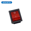 Mini interruptor de tipo de barco negro LED de 4 pines