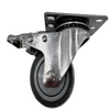 Medium de 3 pulgadas de eje único TPR-M12*30 ruedas Manual Cinturón Herramienta direccional con tornillo TPR-M12*30