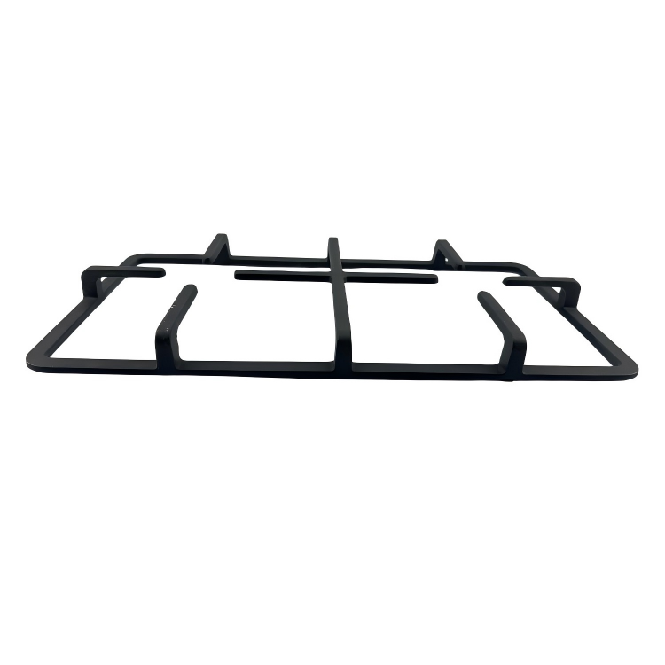 Soporte de la placa de gas de hierro fundido de dos quemadores con soporte de wok para cocción al aire libre y accesorios para la parrilla y la parrilla de cocción al aire libre