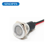 LED indicadora piloto de metal LED IP67 de 19 mm con un cable