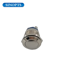 Pulsador de metal de 19 mm a prueba de agua IP65