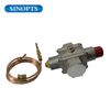 Válvula de seguridad de gas con dispositivo de protección de salida de termopoupleflame