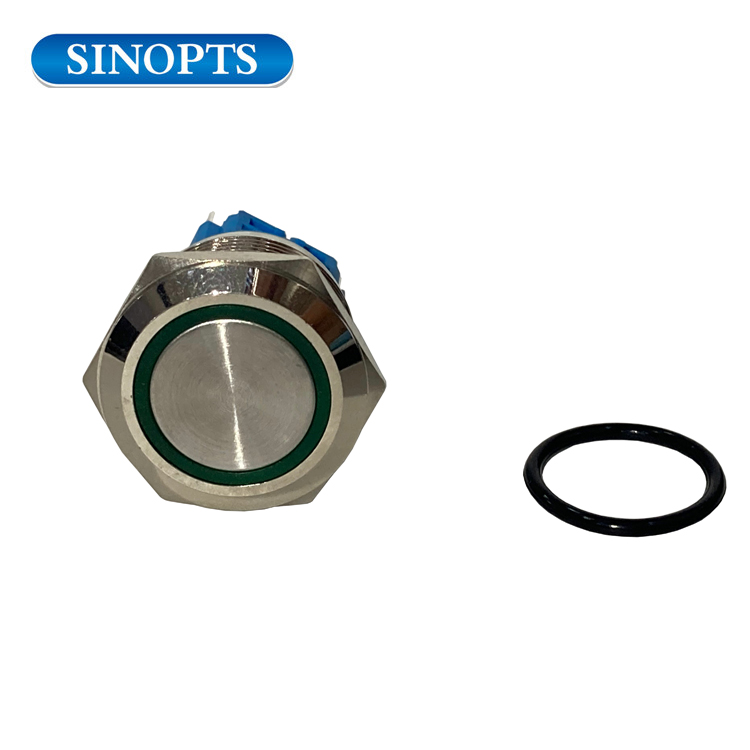  Interruptor de botón de metal de acero de acero inoxidable IP67 PUSH BOTÓN INTERRUPTOR DE LA LUZ