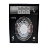 Sinopts Tel96-9001K 0-400 ℃ Controlador de temperatura de visualización digital Negro